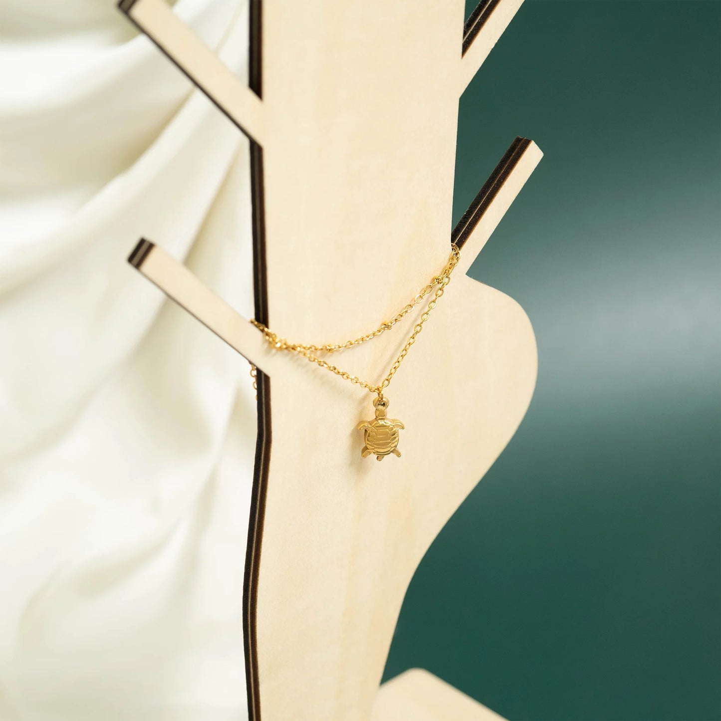 Gold PVD Stainless Steel Sea Turtle