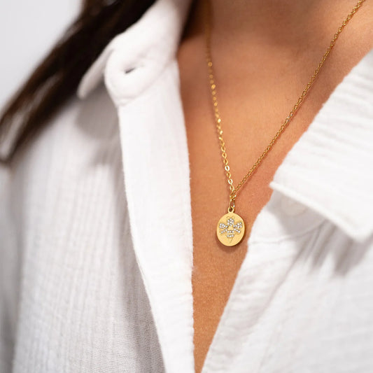 Gold PVD Stainless Steel Stone Bee